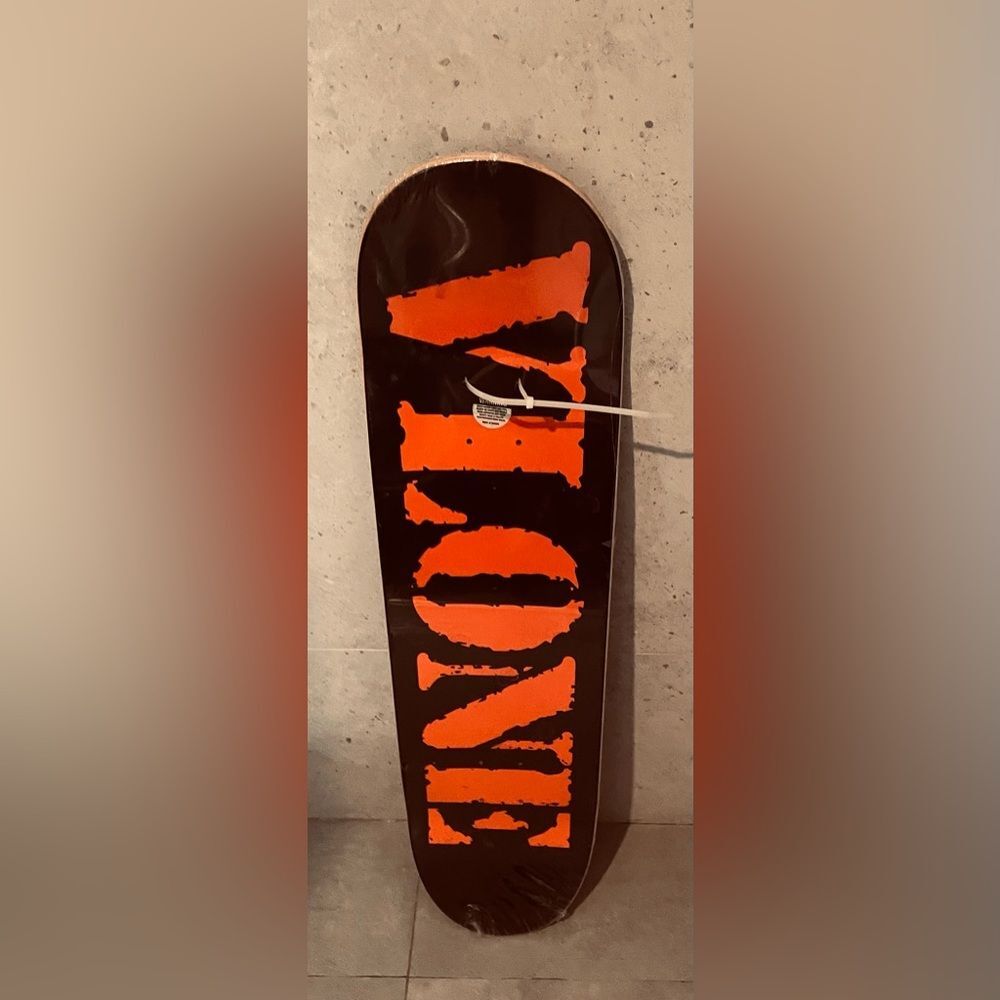 VLONE Fragments Skateboard - NWT - Orange and Black - No wheels - Y2K bodyboard
